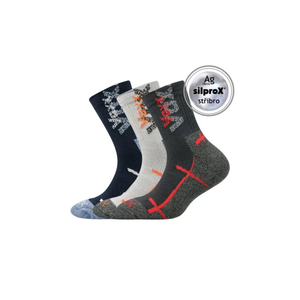 Voxx Wallík Mix Boys Socken, 3 Paare