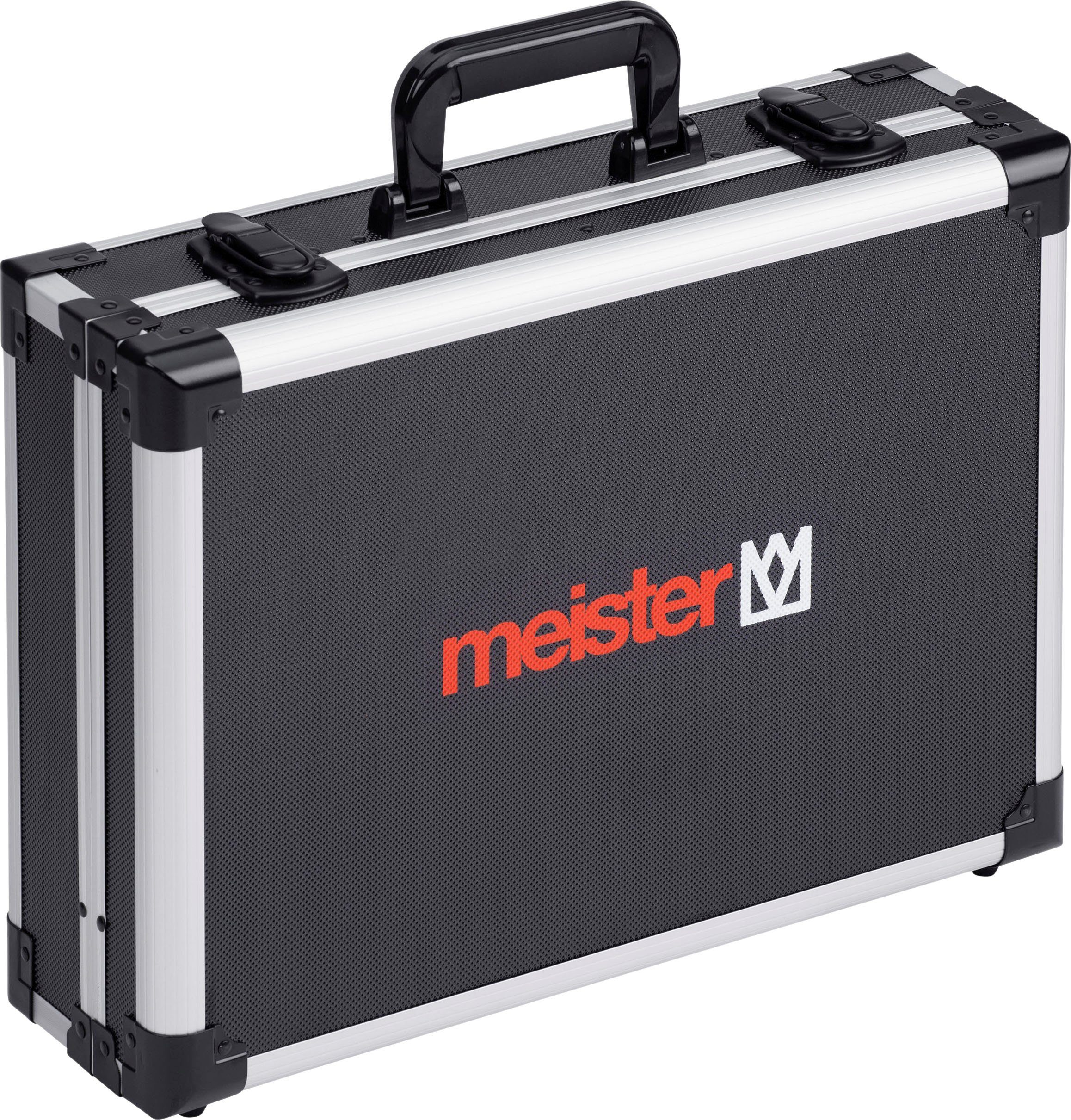 meister Werkzeugkoffer leer/9095070, individuelle Fachaufteilung, 15 Werkzeugtaschen, stabiler Alukoffer