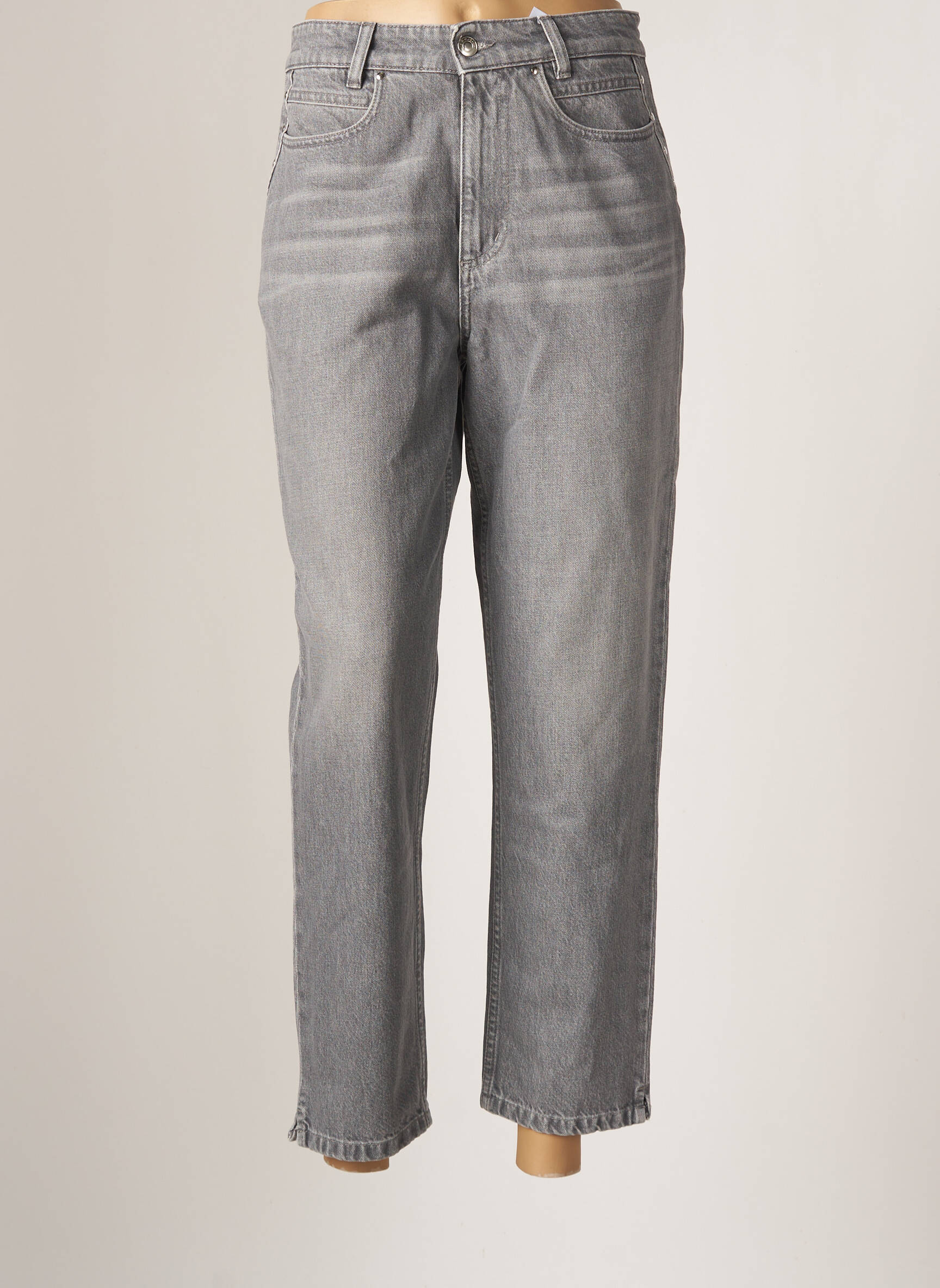 Iro Jeans Coupe Droite Femme couleur gris