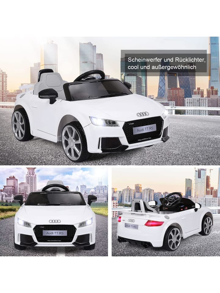 COSTWAY 12V Audi Elektroauto von 3-8 Jahren in Weiß günstig kaufen 105 cm