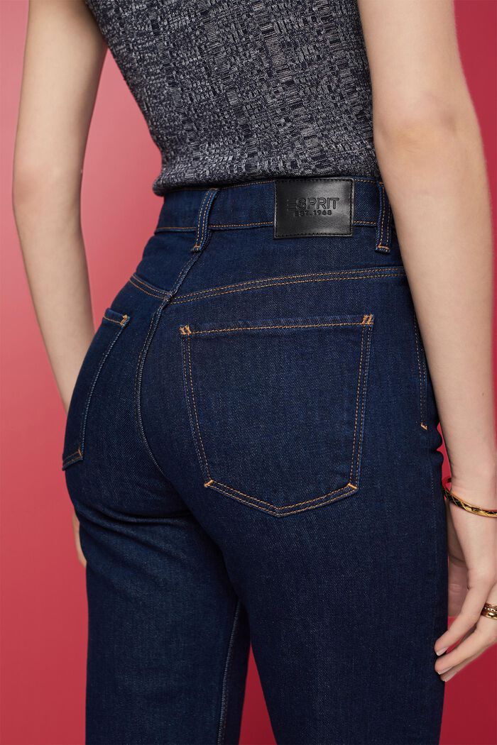High-Rise-Jeans mit geradem Bein