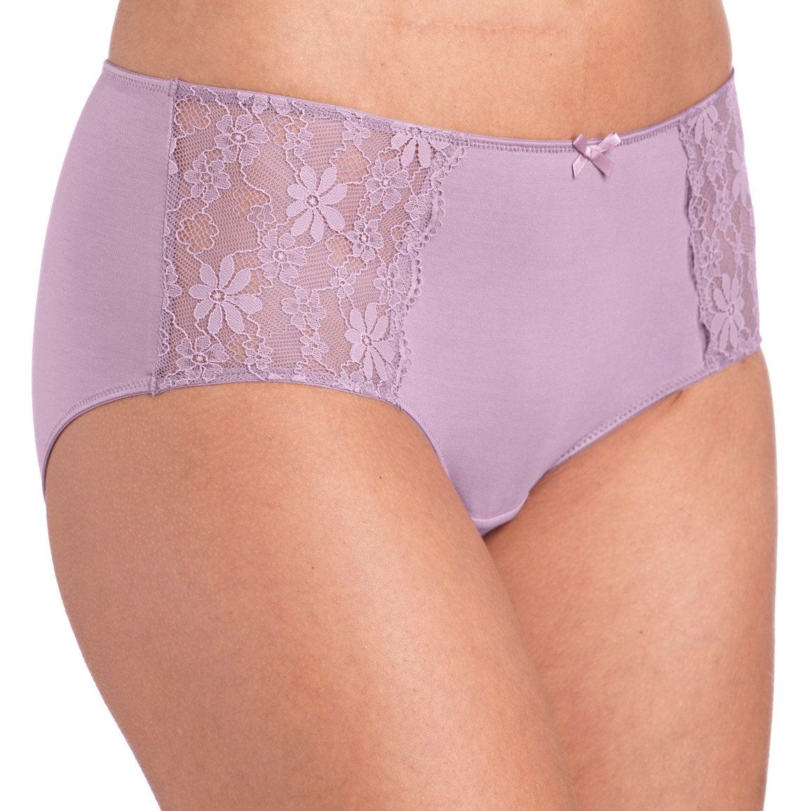 2 Damen Pantys mit Spitzeneinsatz