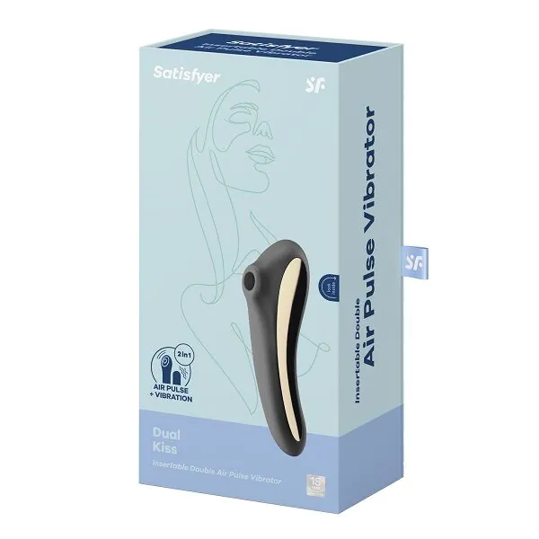 Satisfyer Dual Kiss Sort Intimmassageapparat