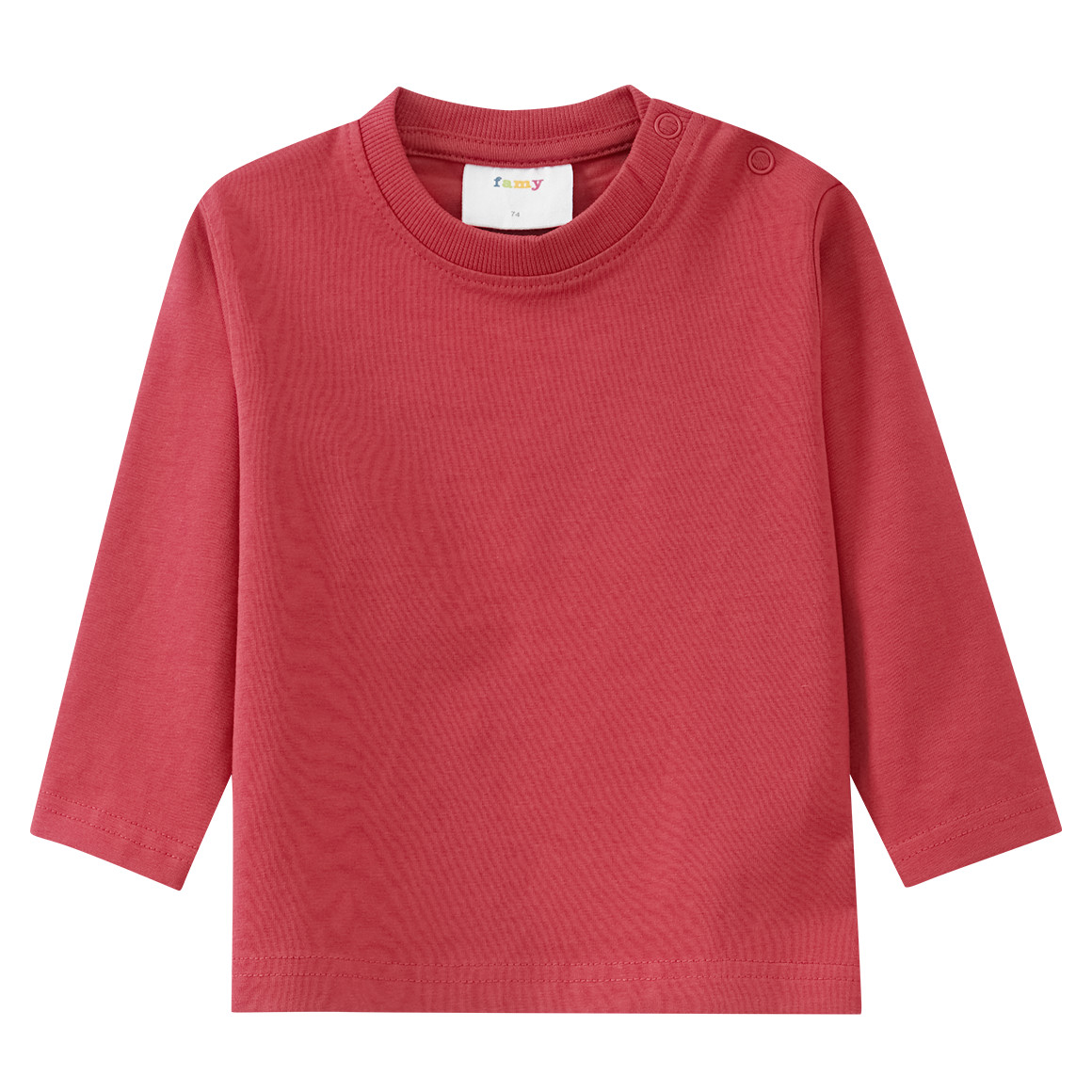 2 Baby Langarmshirts im Basic-Look