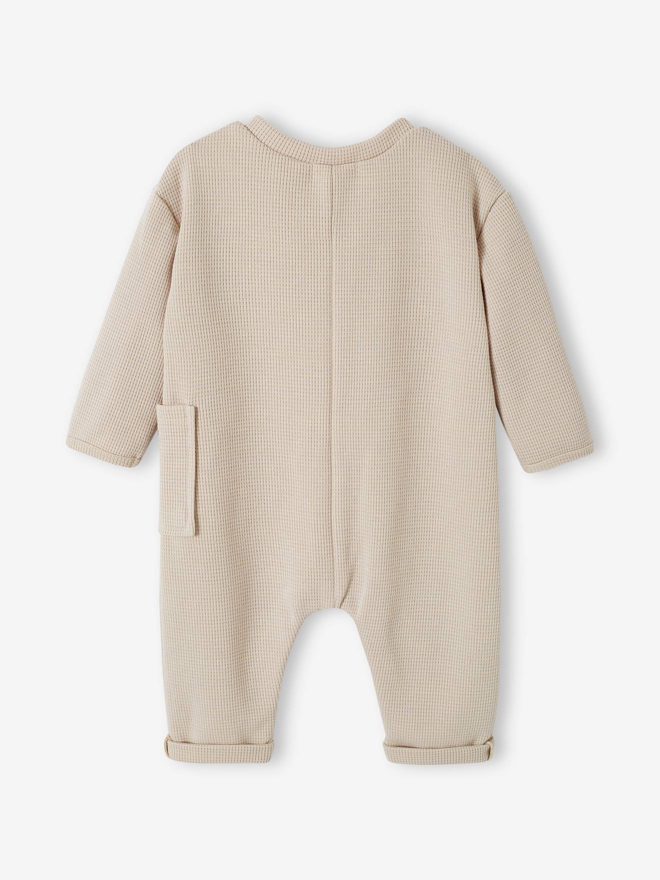 Vertbaudet Baby Overall aus Waffelpikee - tonfarben