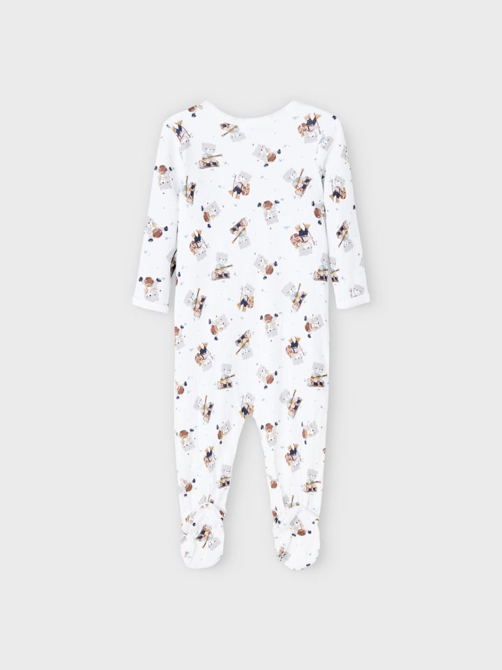 name it Baby Unisex 3er Pack Strampler mit Fuß Bärchen in Grau günstig kaufen
