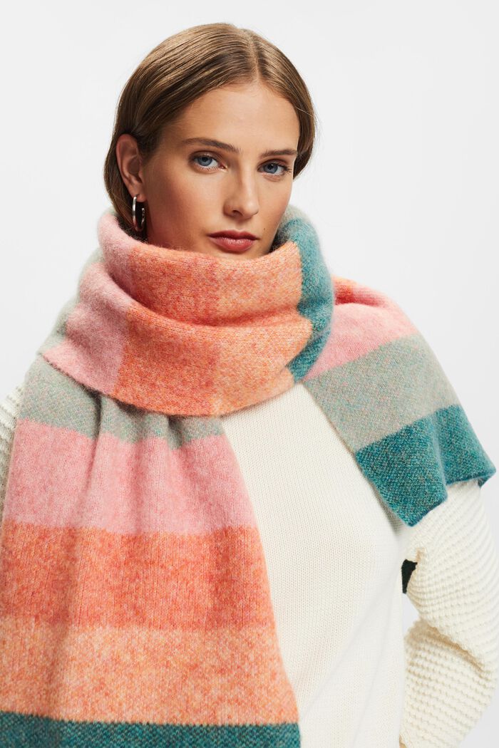 Jacquardschal aus Mohair und Wolle