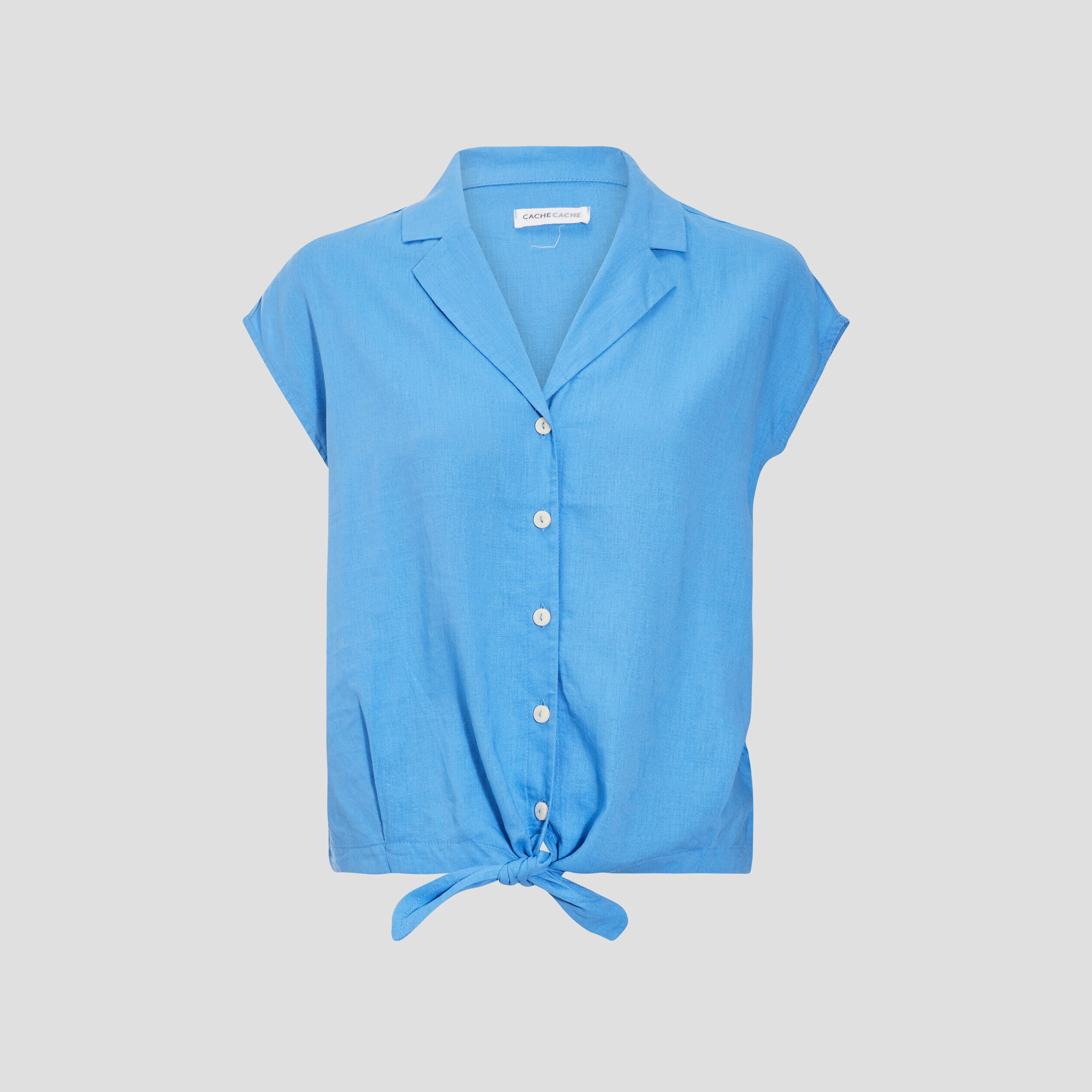 Chemise à nouer bleu femme | Cache Cache