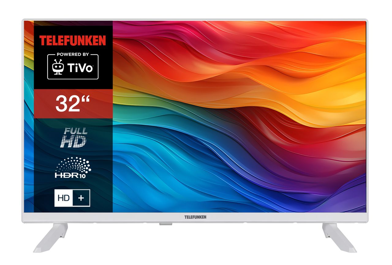 Telefunken XF32TO750S-W 32 Zoll Fernseher / Smart TV (Full HD, HDR, HD  6 Monate inkl.,Triple-Tuner)