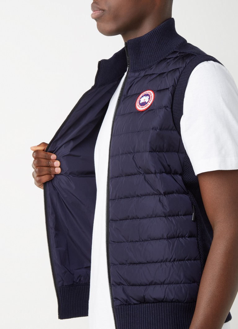 Canada Goose Hybridge fine-knit wool bodywarmer with quilted front