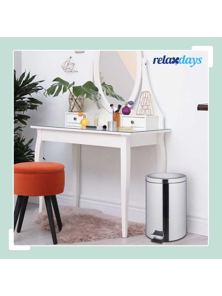relaxdays Mülleimer in Silber - 20 Liter günstig kaufen onesize