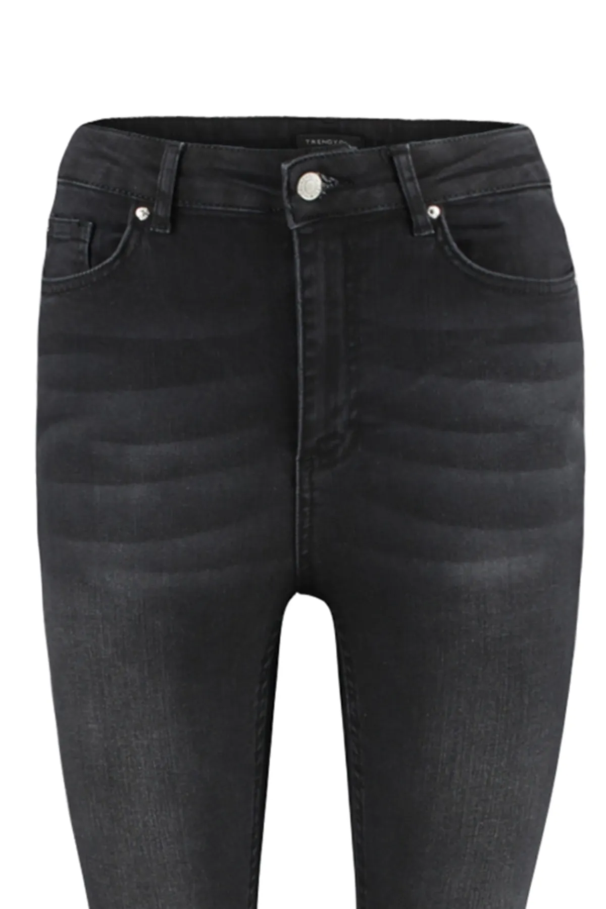 Trendyol Collection  Schwarze Skinny Jeans mit Schlankheitseffekt und superhoher Taille TWOSS23JE00080