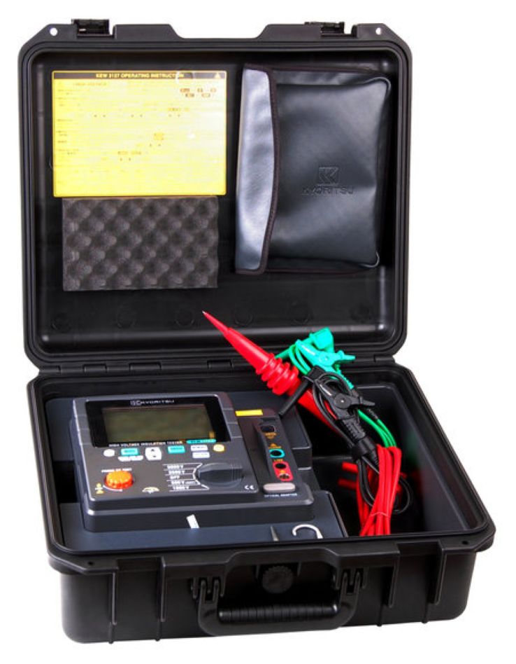 Medidor digital de resistencia de aislamiento Kyoritsu 031270000A 250/500/1000/2500/5000V con PI