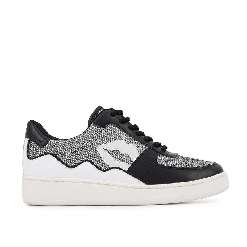 Baskets en cuir Loulou party argent