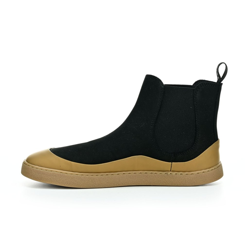 Groundies Sienna Black Camel Women Chelsea Barfußschuhe