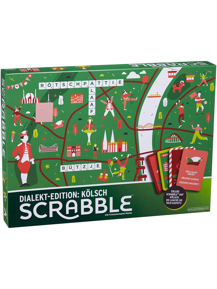 Mattel Scrabble - Dialekt-Edition: Kölsch in mehrfarbig günstig kaufen onesize