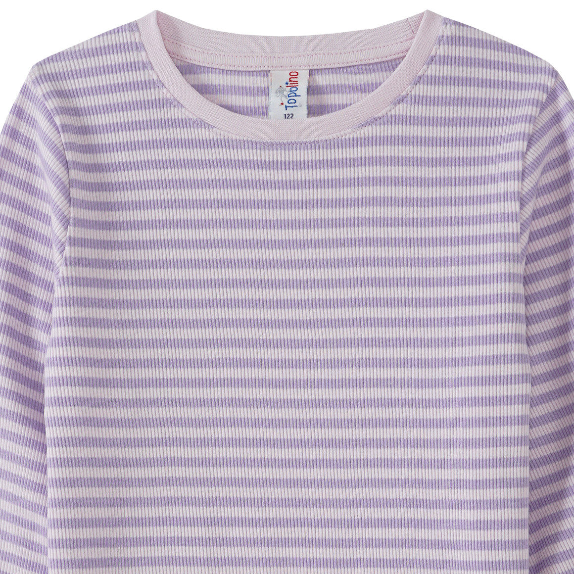 Mädchen Langarmshirt in Rippqualität