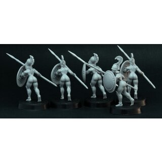 Female Hoplites 3/4 (28 mm) (5)