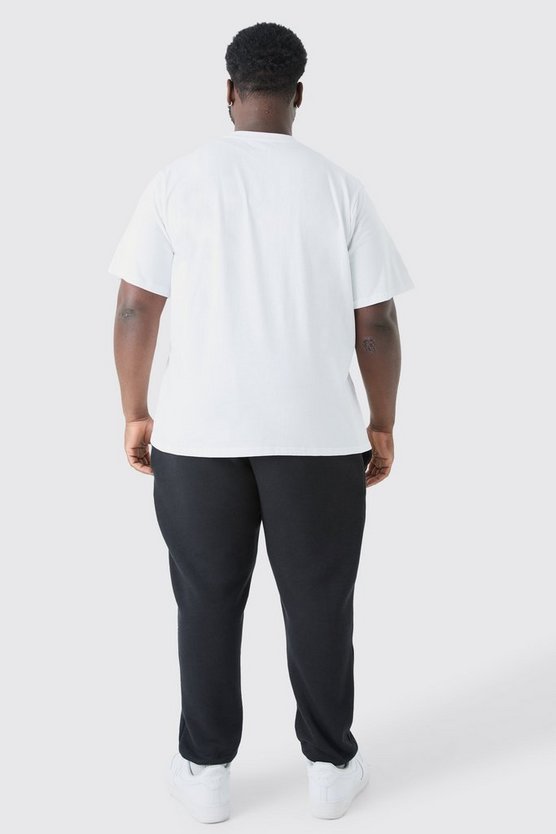 Plus T-Shirt mit Man Signature Print