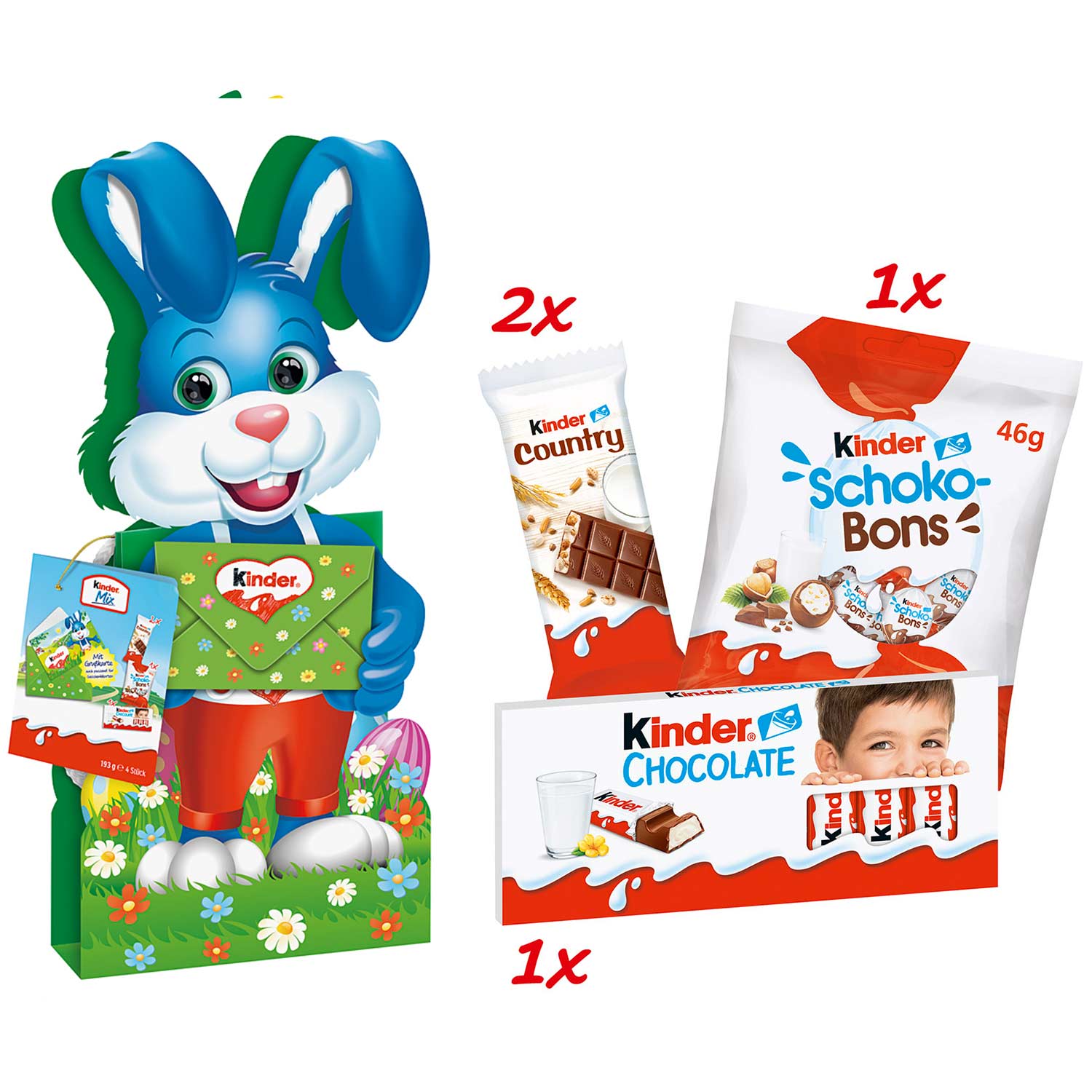 kinder Mix Geschenktüte Hase 193g