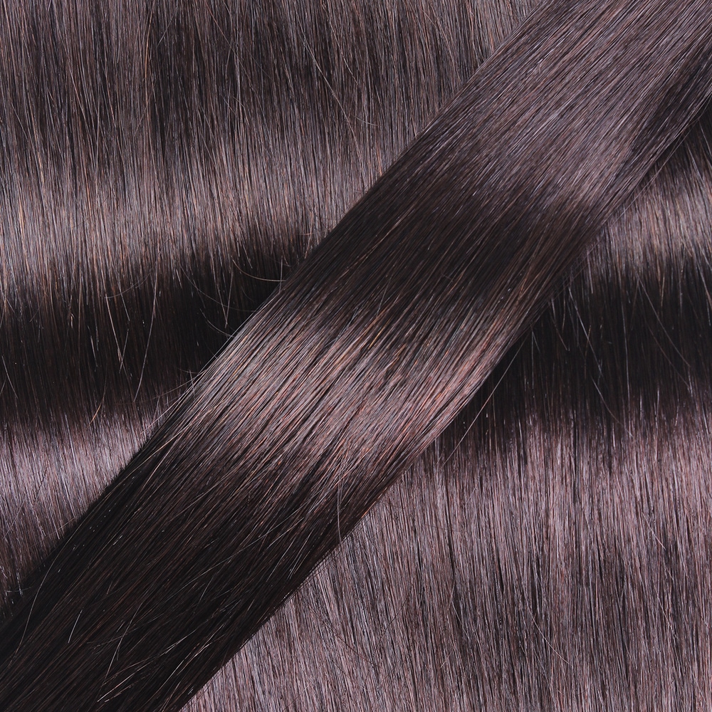 hair2heart Extensions à froid cheveux naturels #2 Marron foncé 0.5g extensions