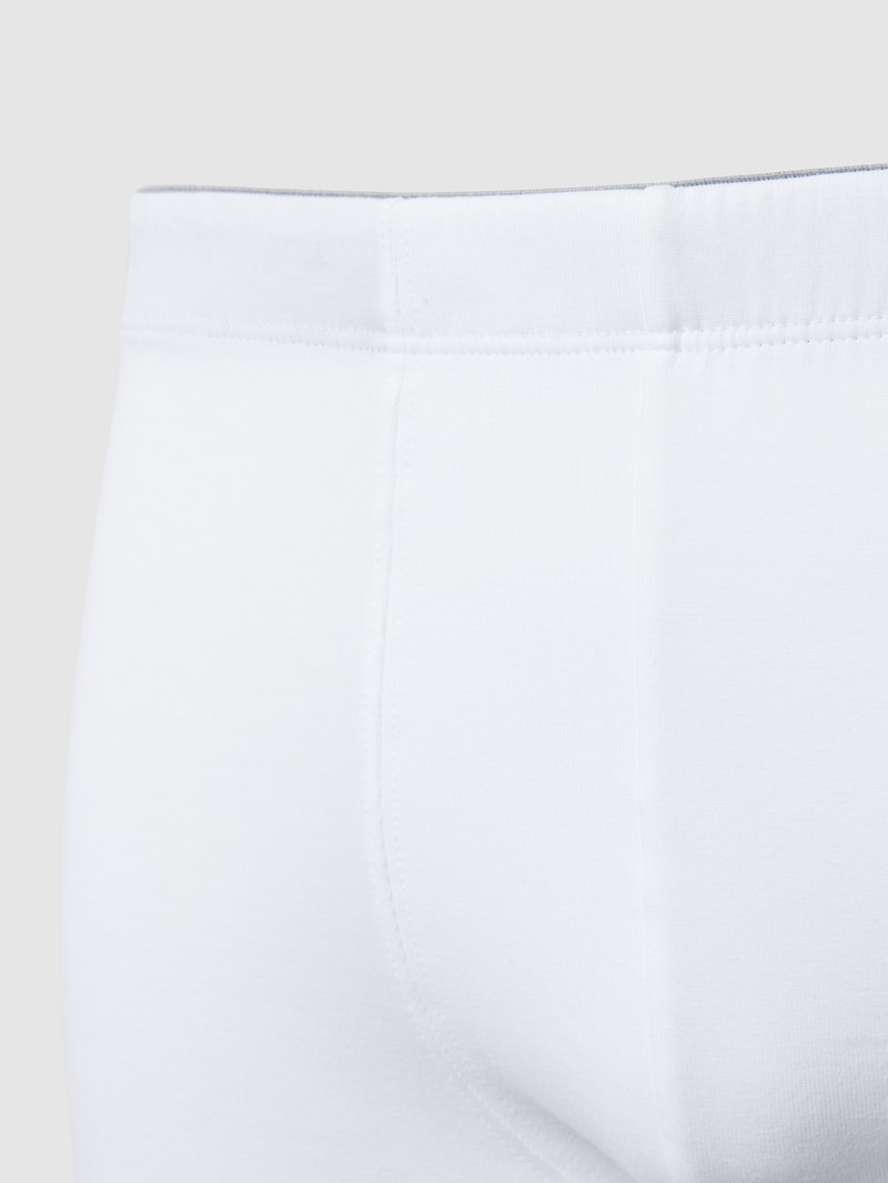 Trunks im unifarbenen Design Modell 'hautnah' im 3er-Pack in weiß