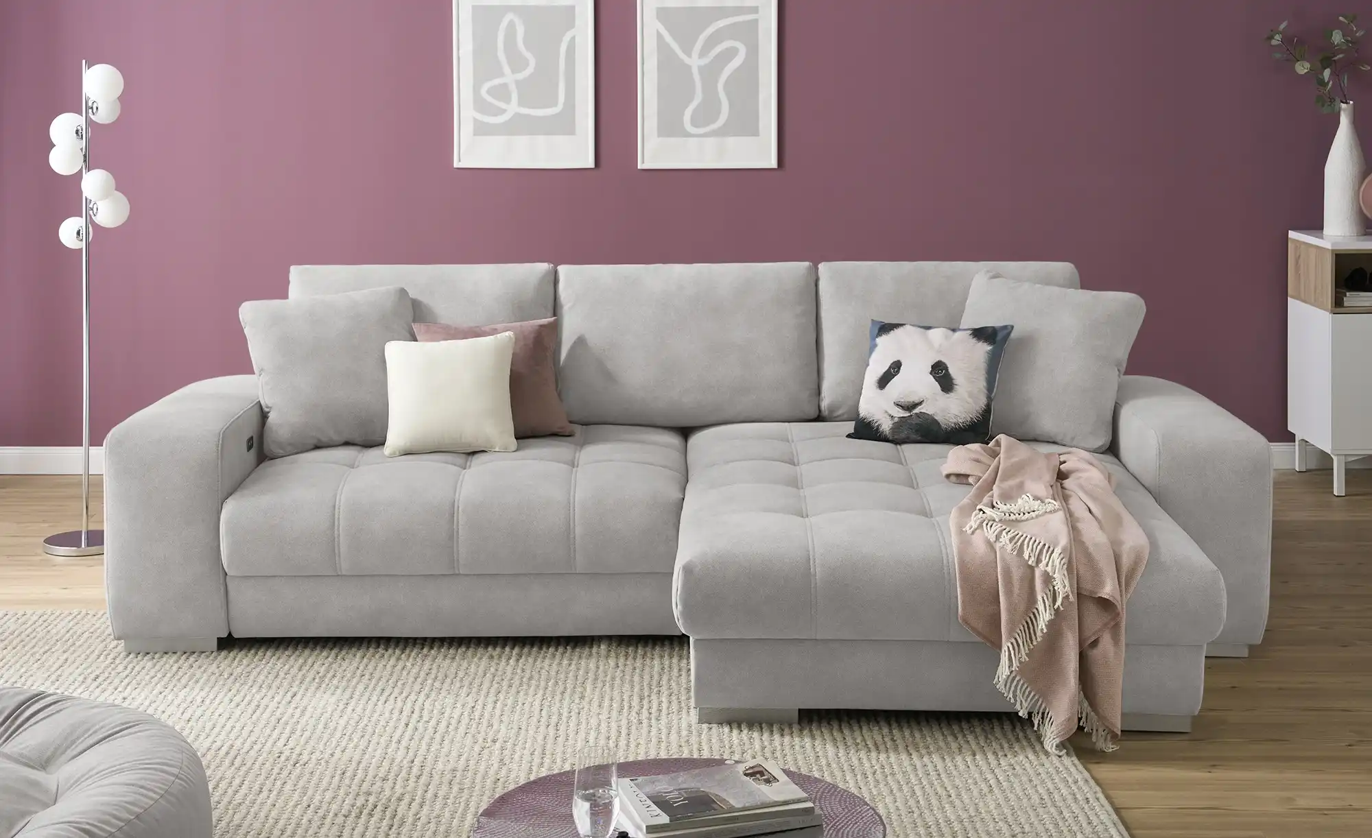bobb Ecksofa mit pflegeleichtem Bezugsstoff  Caro II