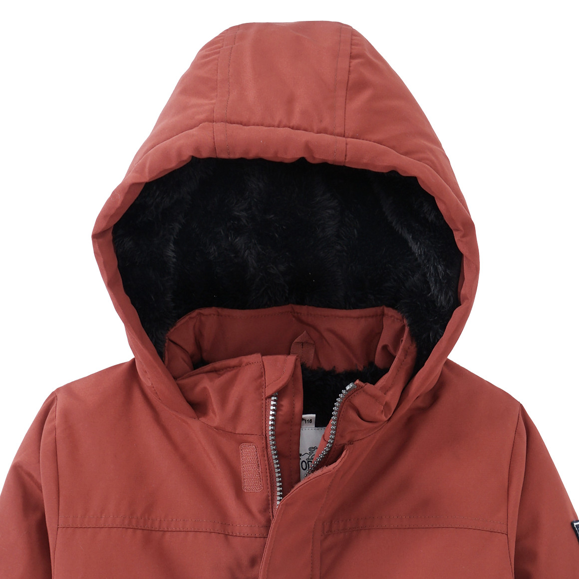 Jungen Parka mit Teddyplüsch