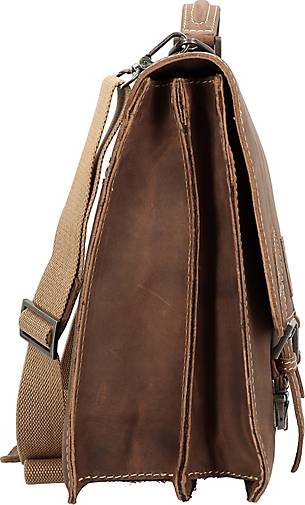 Klondike 1896 Liam Aktentasche Leder 38 cm Laptopfach