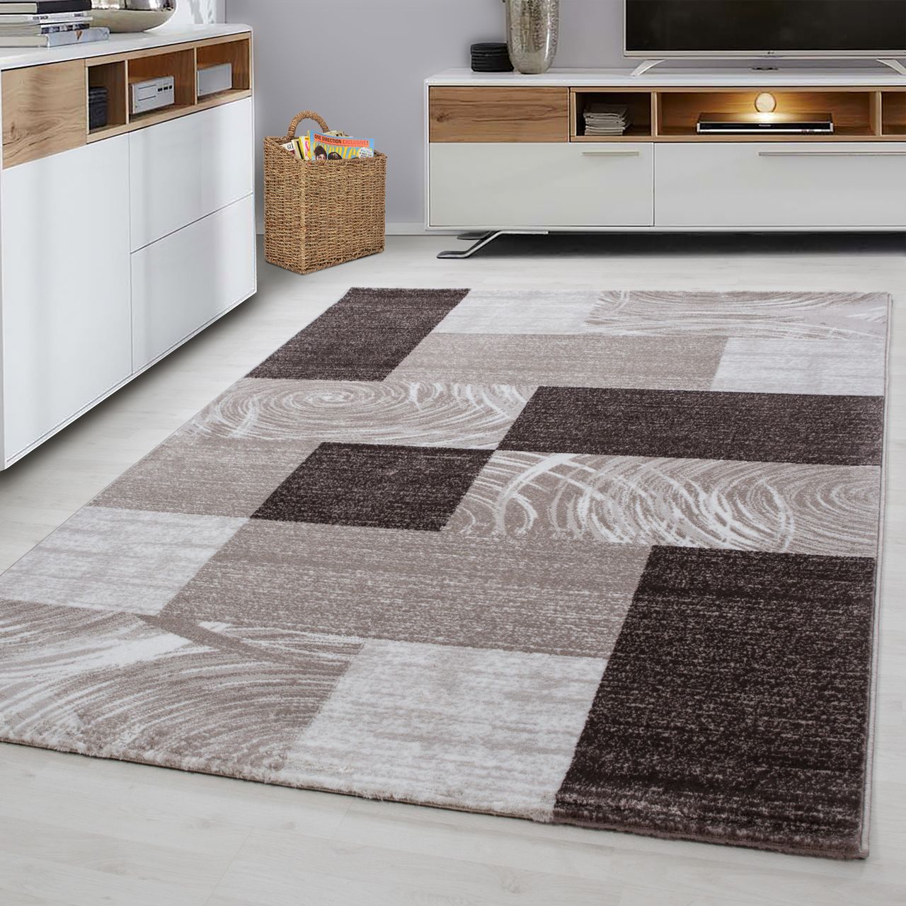 Ayyildiz Teppich, PARMA 9220, BROWN, 120 x 170 cm
