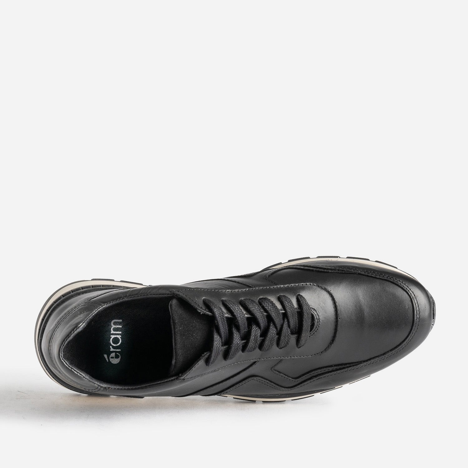 Tennis noire cuir