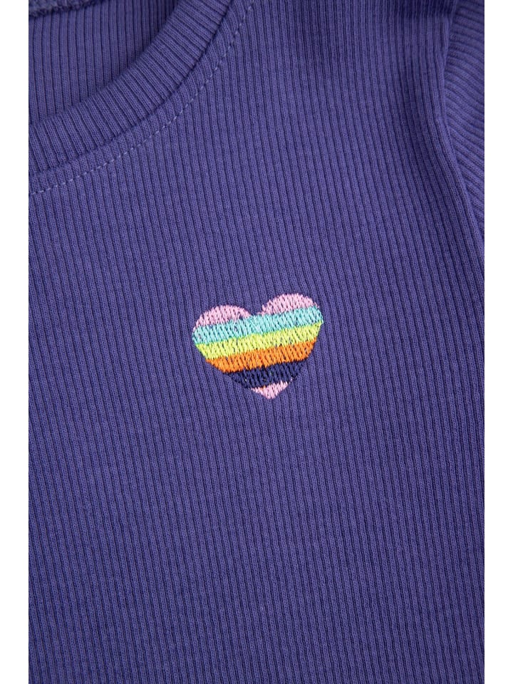 Coccodrillo Langarm-Rippstrick-T-Shirt in dunkelblau günstig kaufen