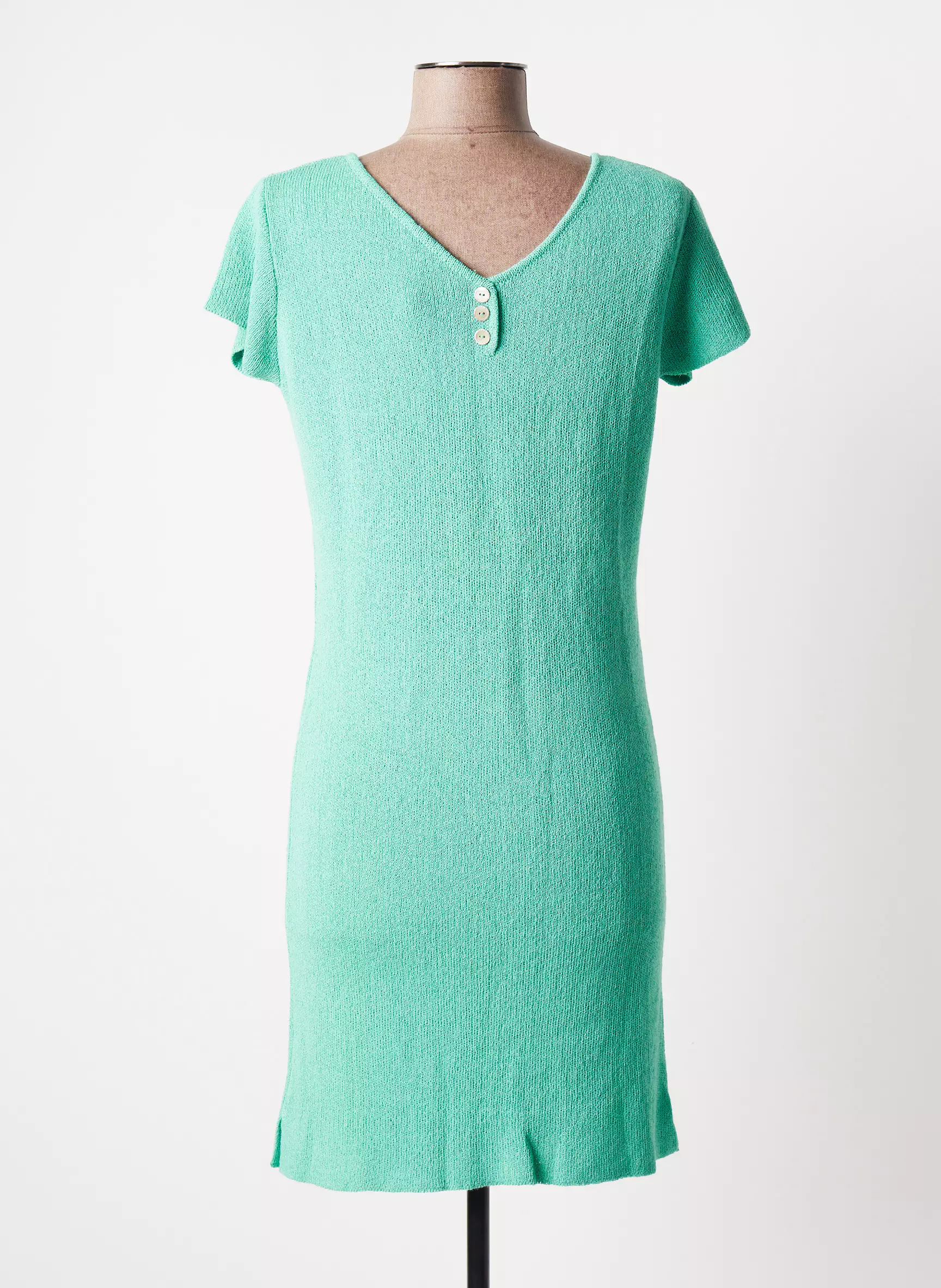 Poles Robes Pulls Femme couleur vert
