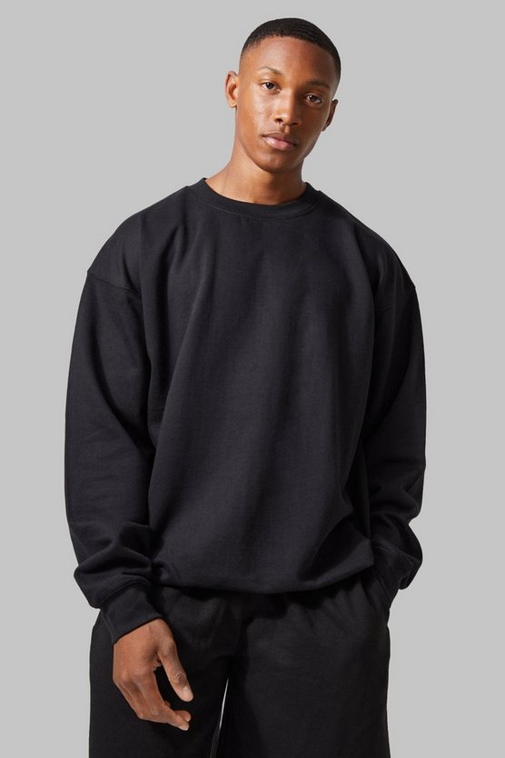 Man Active Oversize Sweatshirt mit Training Dept Print