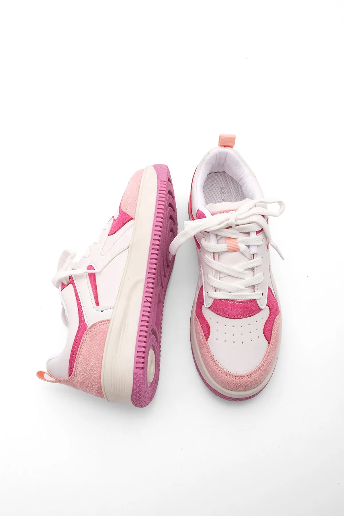 Marjin  Sneaker - Rosa - Flacher Absatz