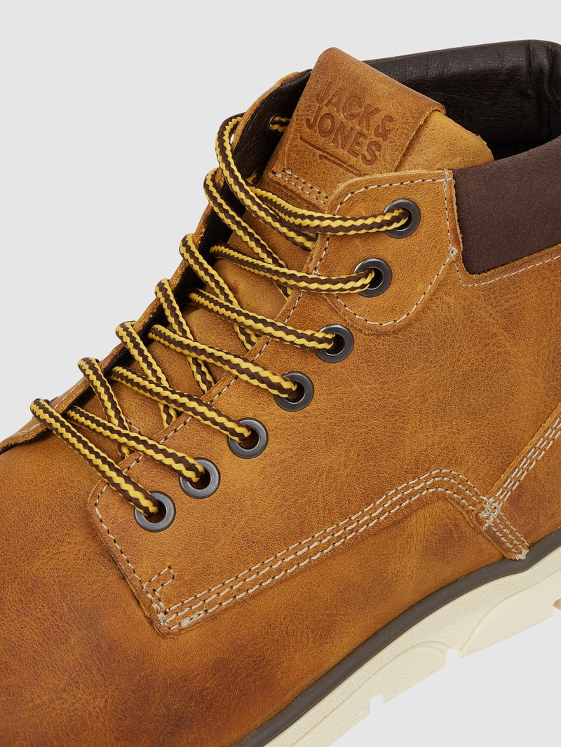 Boots aus Leder Modell 'Tubar' in senfgelb