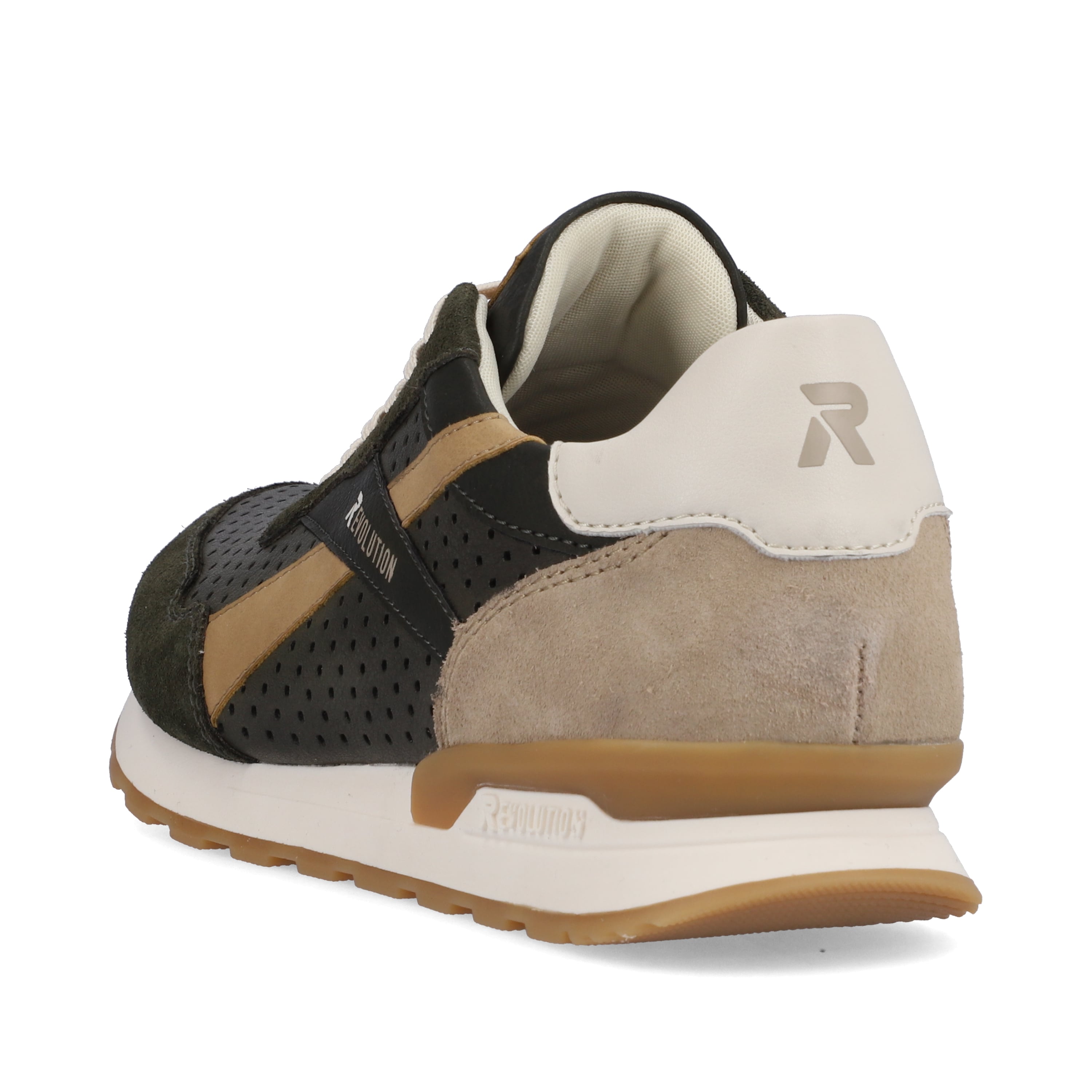 Rieker Herren Sneaker Low forest-green clay-beige