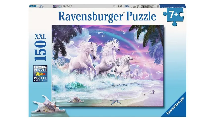 Ravensburger Puzzle - Einhörner am Strand, 150 XXL Teile
