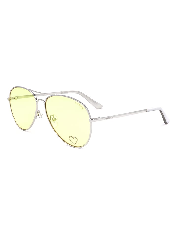 Guess Damen-Sonnenbrille in Gelb günstig kaufen 58