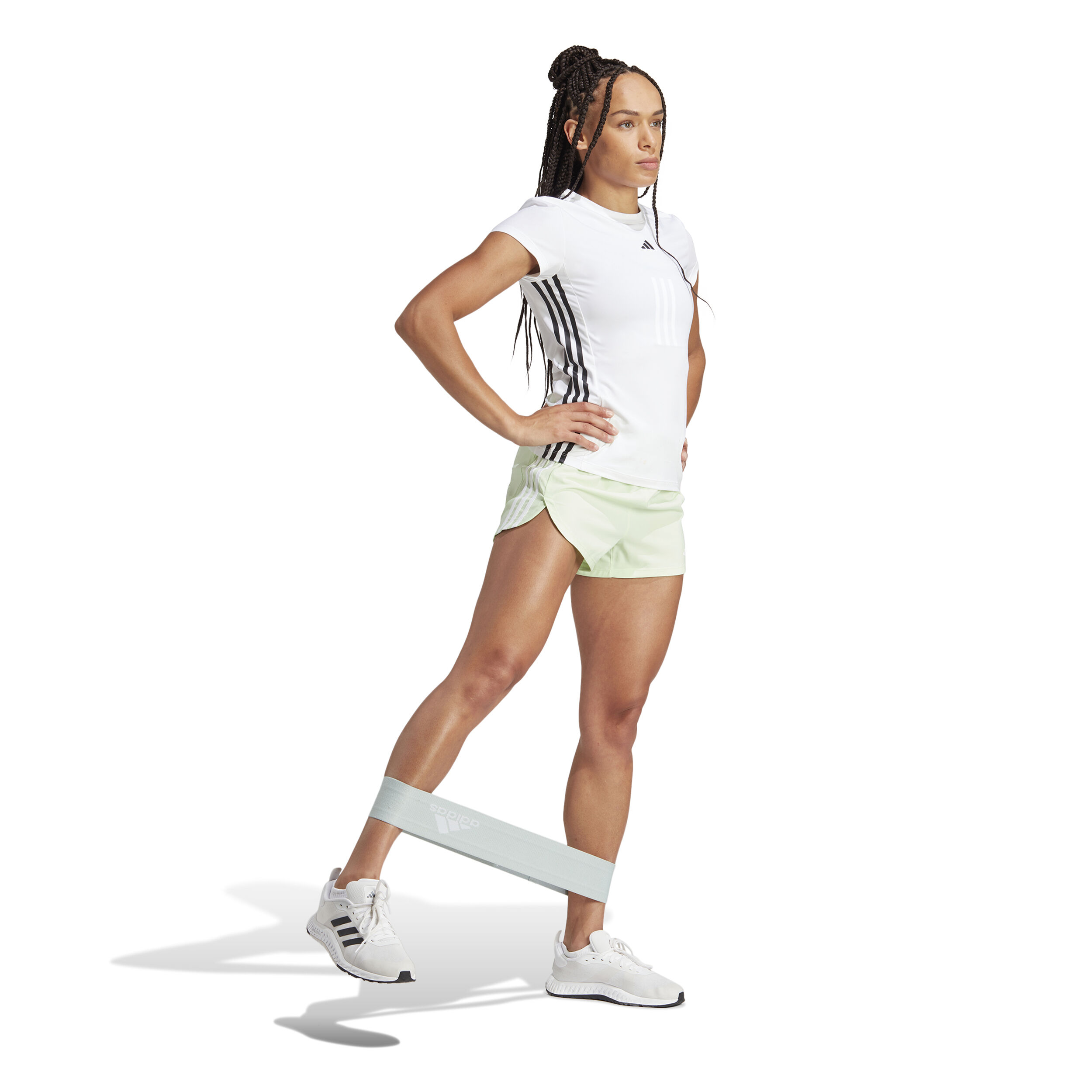 Pacer Woven Mid Shorts Damen - Hellgrün