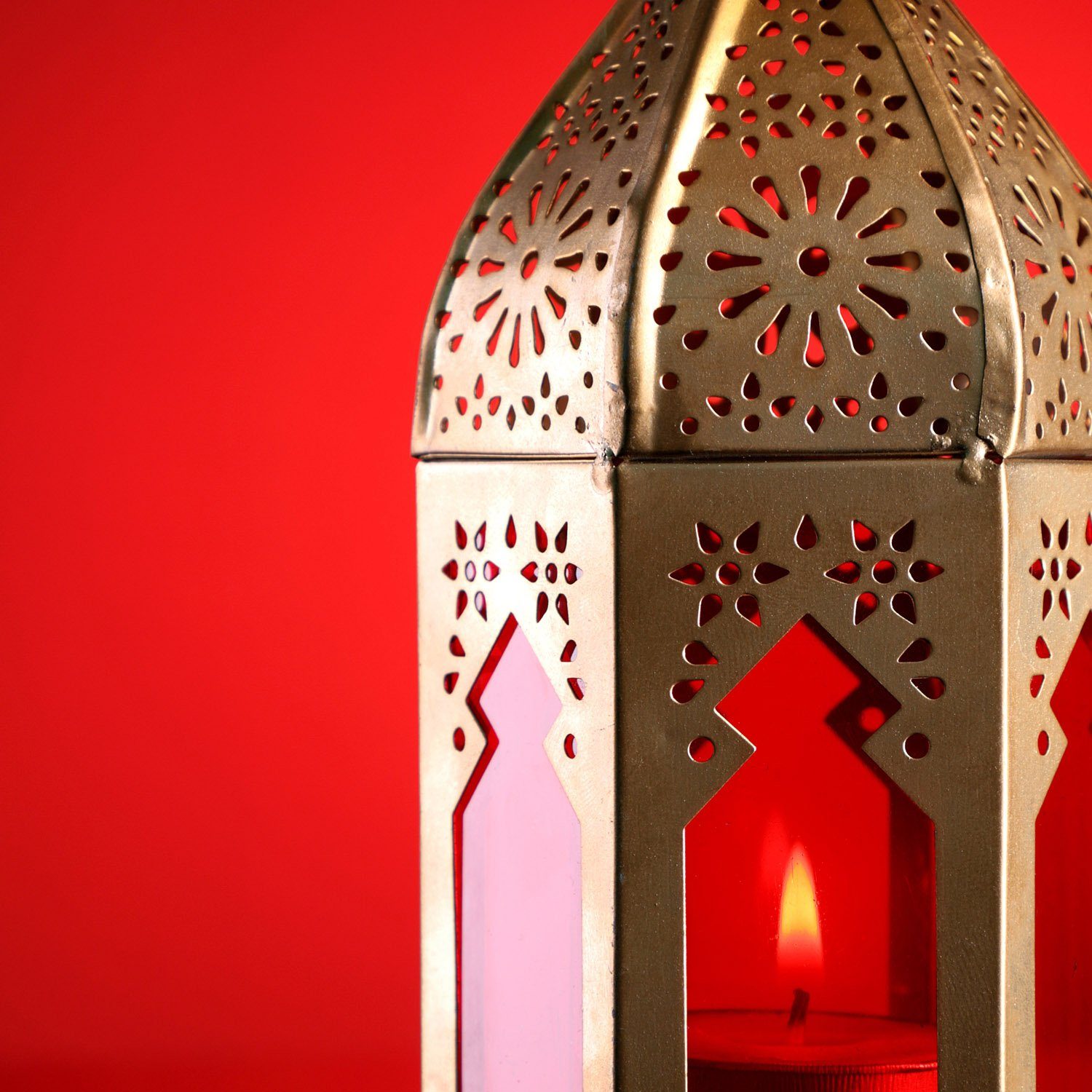 Marrakesch Orient & Mediterran Interior Windlicht 2er Set Orientalische Laterne Balkon Deko Geda, orientalisches Windlicht, Marokkanische Metalllaterne für draußen als Gartenlaterne, oder Innen als Tischlaterne, Marokkanisches Gartenwindlicht (2 St),