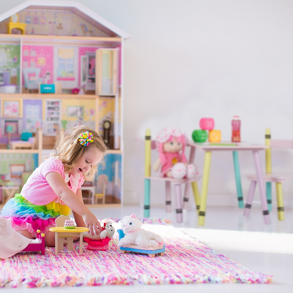 3-teilige Kindersitzgruppe bunt