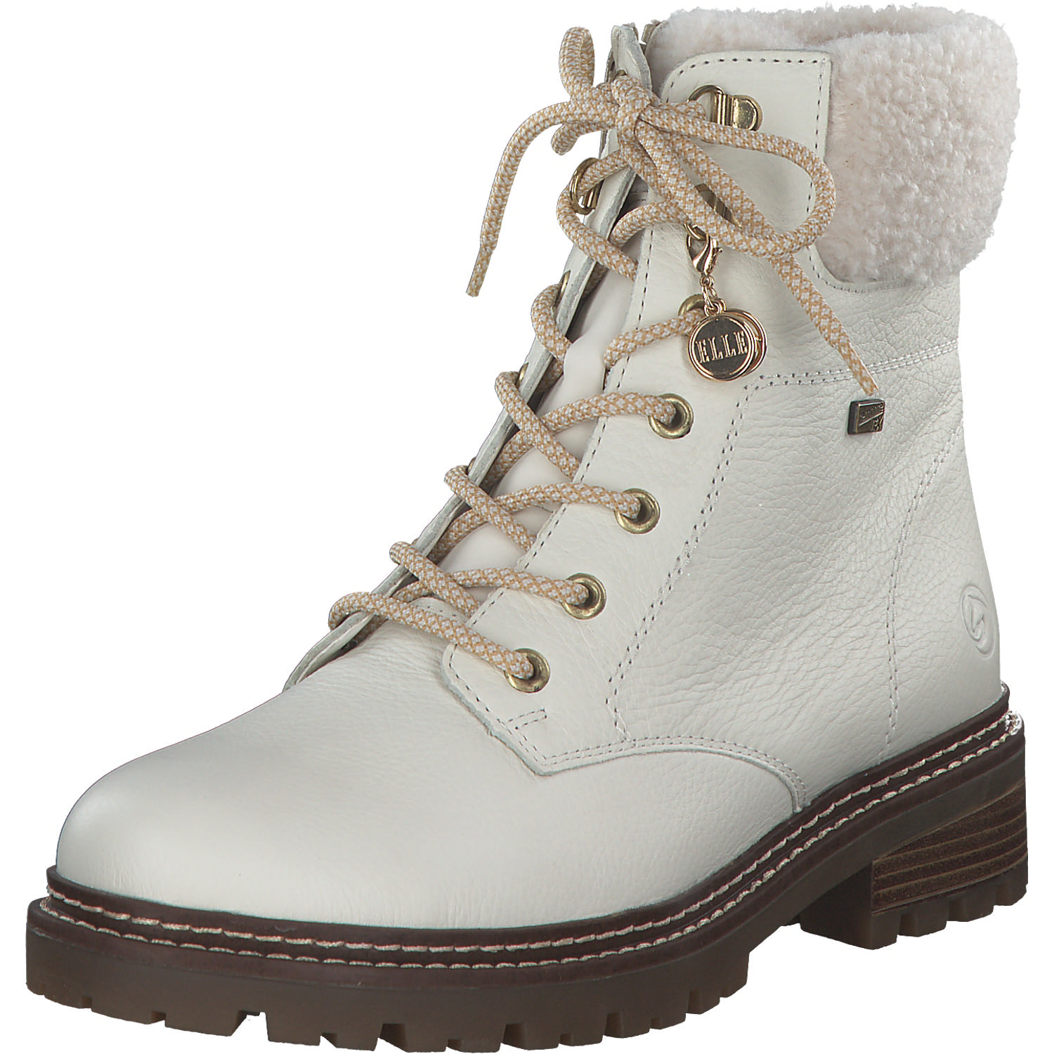 Remonte D0B74, Schnürstiefel, Damen, Weiß
