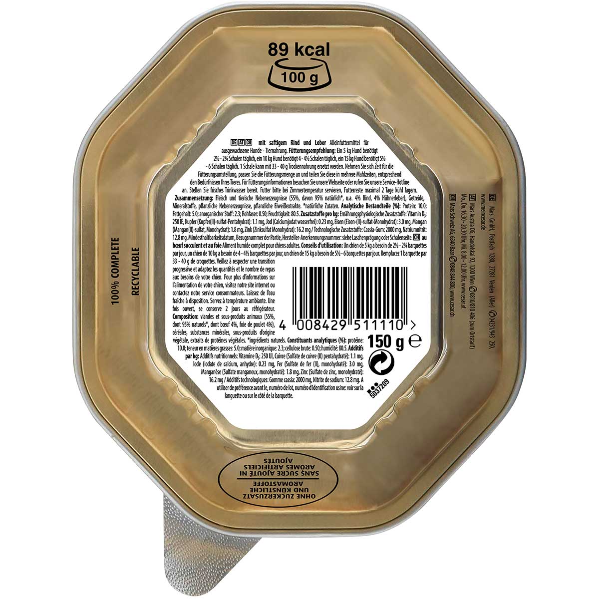 CESAR Klassiker mit Rind und Leber günstig kaufen bei ZooRoyal