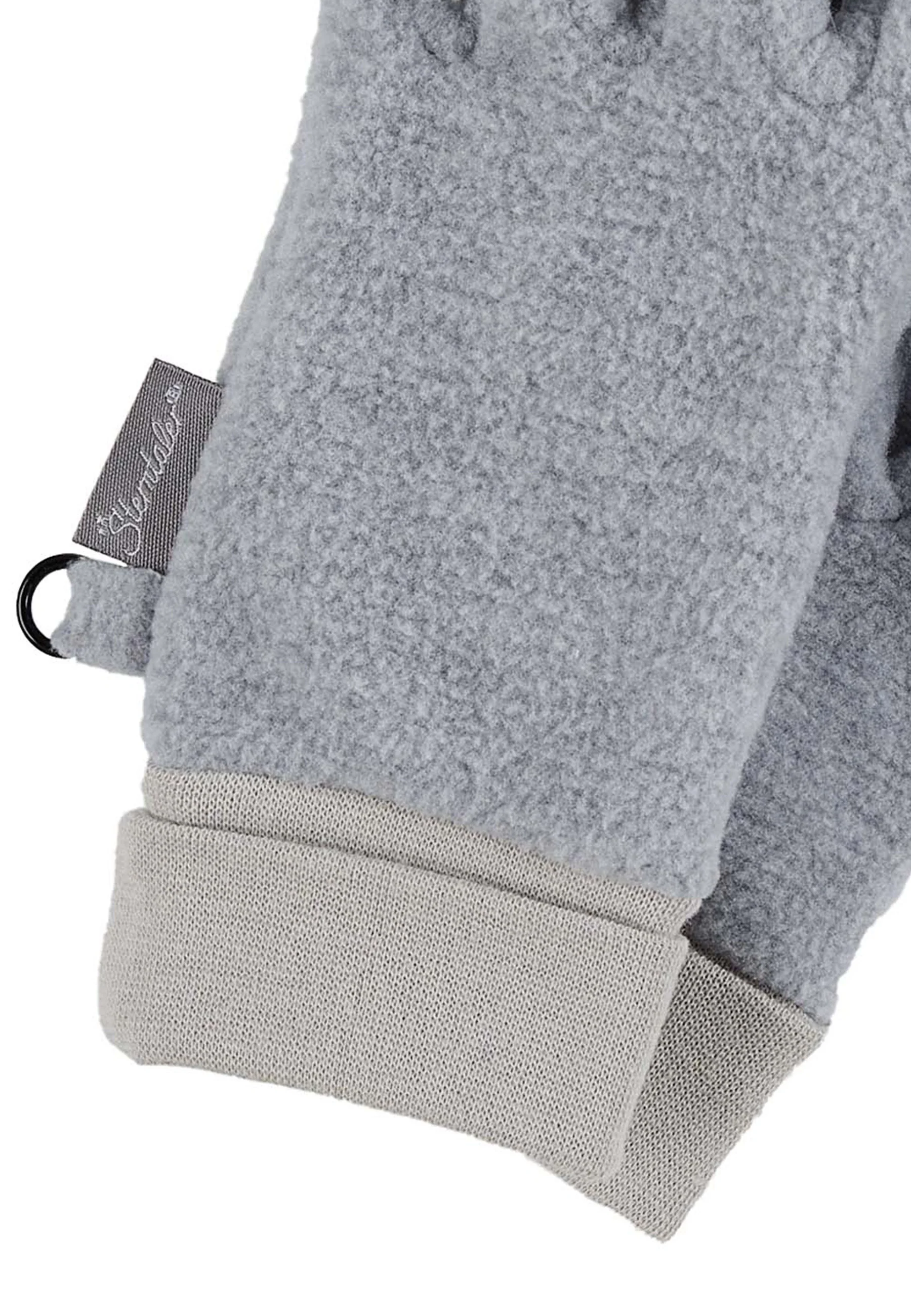 Fingerhandschuh aus Microfleece melange (recycelt)