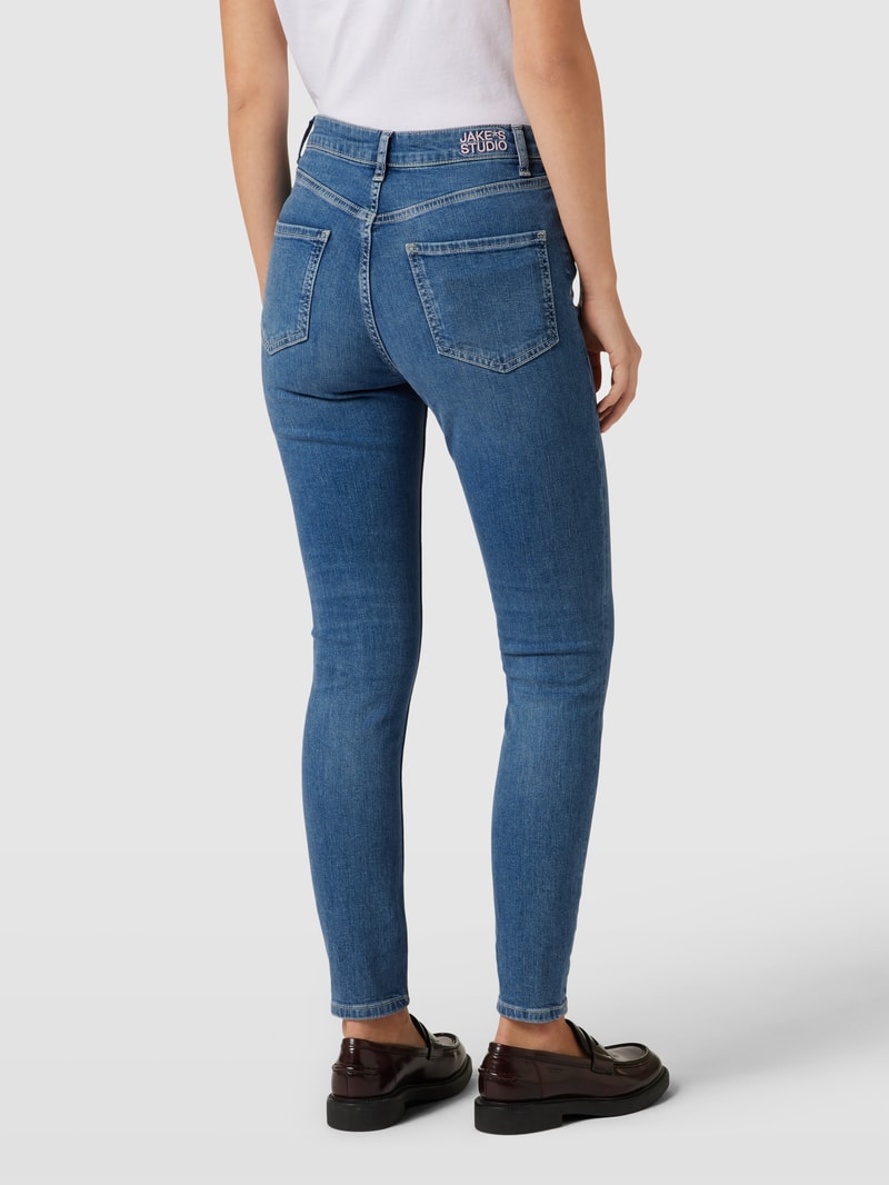 Slim Fit Jeans mit Eingrifftaschen in jeans