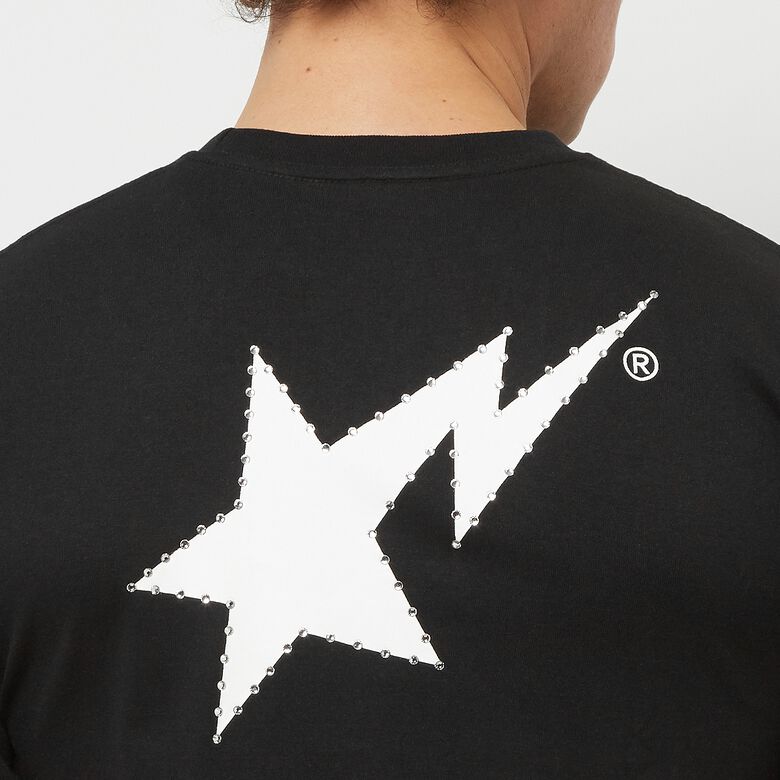 A Bathing Ape Crystal Stone Bape STA Logo Tee Black