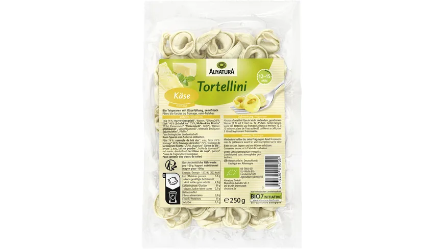 Alnatura Bio Tortellini Käse semi frisch 250 g