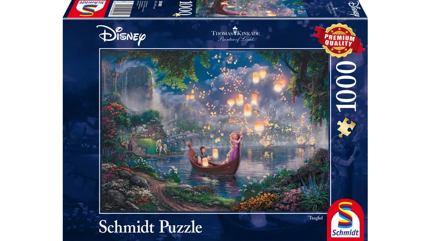 Schmidt Spiele - Erwachsenenpuzzle - Thomas Kinkade:  Rapunzel, 1000 Teile