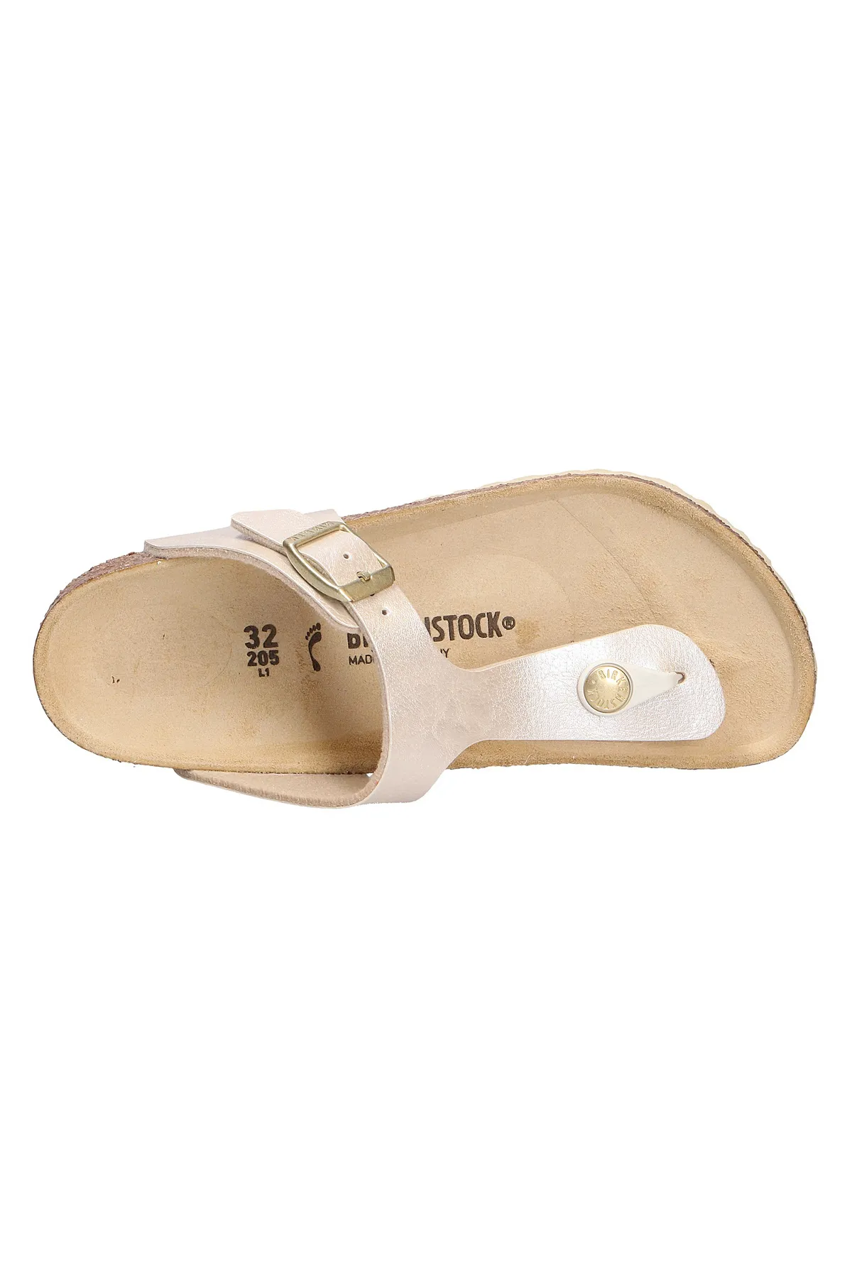Birkenstock  Pantolette - Beige - Flacher Absatz